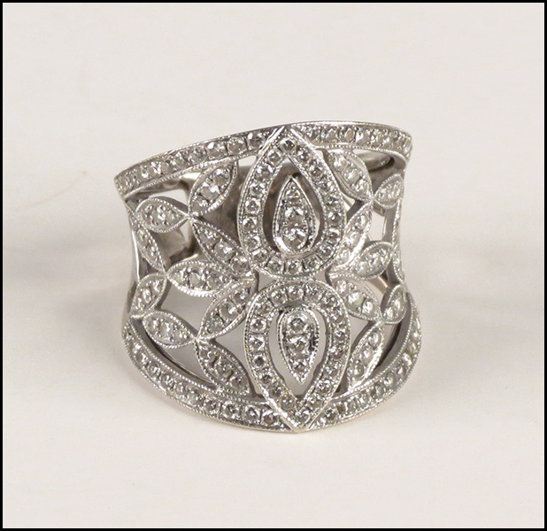 DIAMOND AND 18 KARAT WHITE GOLD