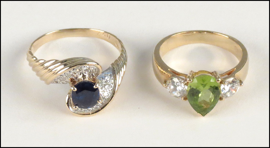 SAPPHIRE DIAMOND AND 18 KARAT YELLOW 179969