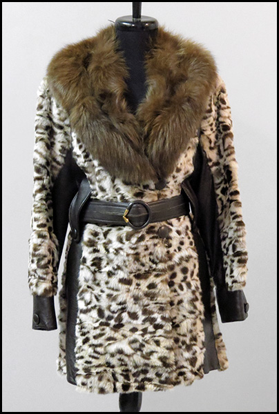 NEIMAN MARCUS SPOTTED FUR AND FOX