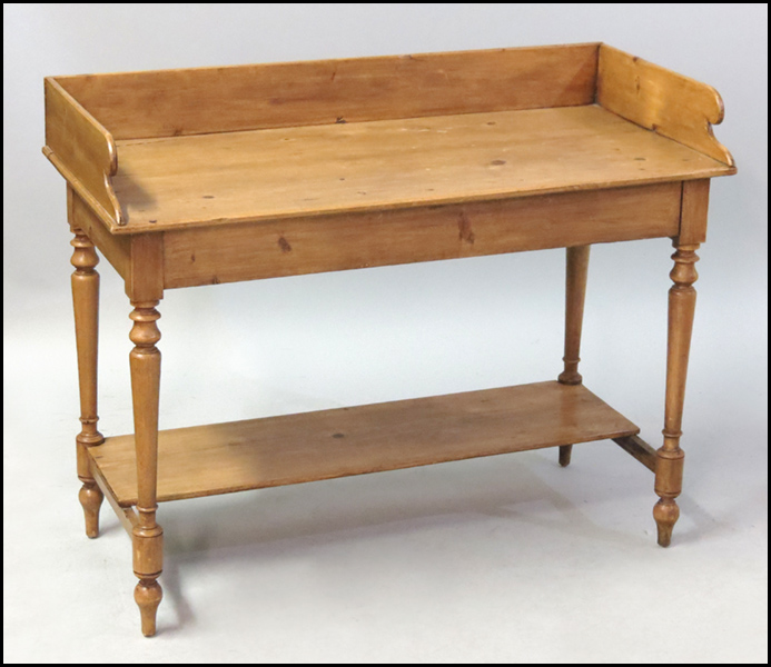 CARVED PINE WASH STAND H 32  1799e0