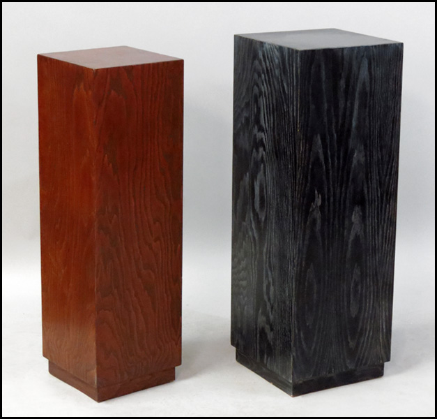 CONTEMPORARY MAHOGANY PEDESTAL. Together