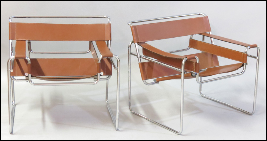 PAIR OF MARCEL BREUER WASSILY CHAIRS  179a08