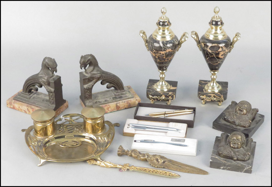 COLLECTION OF VARIOUS DESK ITEMS  179a4b