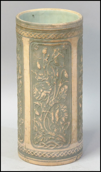 AMERICAN ART POTTERY UMBRELLA STAND.