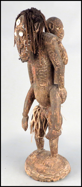 NEW GUINEA CARVED WOOD FIGURAL 179ace