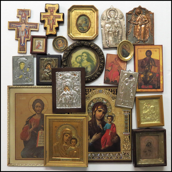 20TH CENTURY RUSSIAN ICON IN METAL