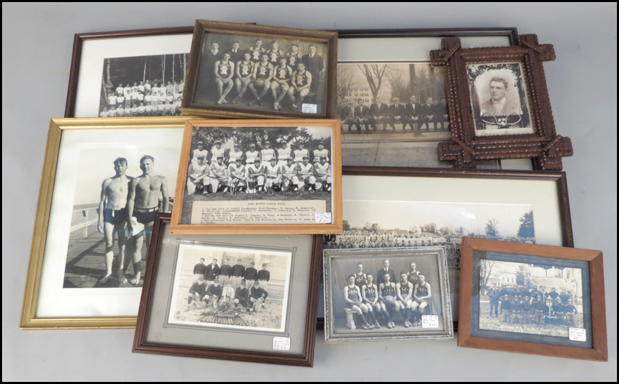 A COLLECTION OF FRAMED ATHLETIC PHOTOGRAPHS.