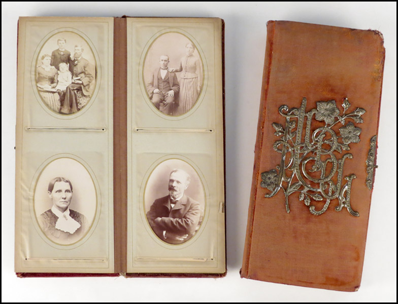 TWO VICTORIAN PHOTO ALBUMS. Containing