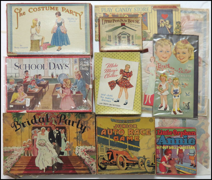 COLLECTION OF PAPER DOLLS. Condition:
