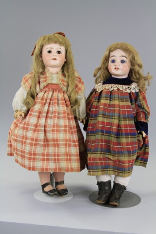 LOT OF TWO GERMAN BISQUE CHILD DOLLS