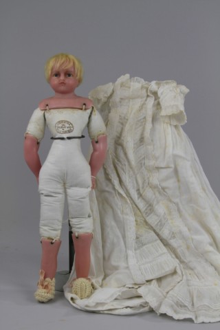 BLONDE POURED WAX DOLL Lovely all