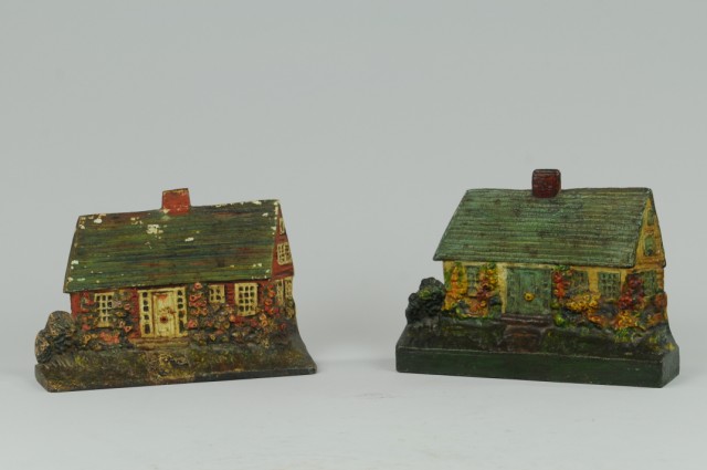 LOT OF TWO COTTAGE DOORSTOPS National