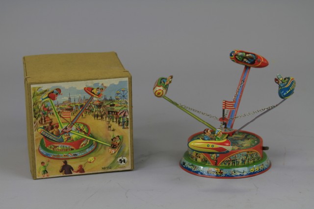 BOXED AMUSEMENT RIDE TOY Germany lithographed