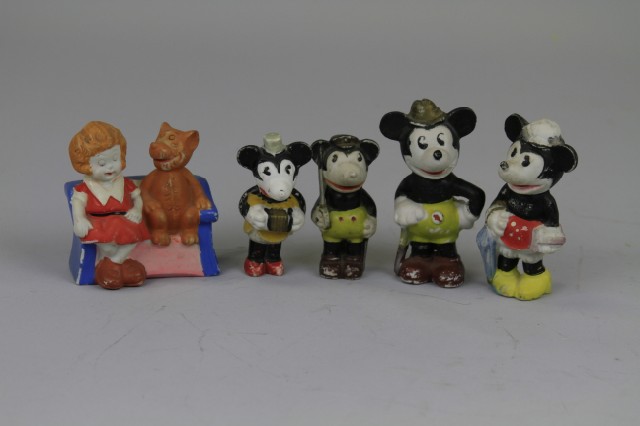 BISQUE MICKEY FIGURES AND ORPHAN 179f1c