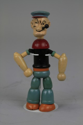 POPEYE JOINTED WOODEN FIGURE King