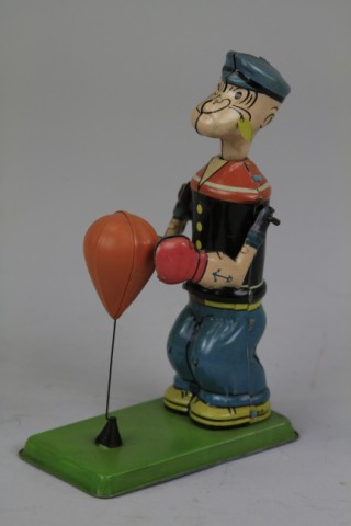 POPEYE FLOOR PUNCHER Chein lithographed