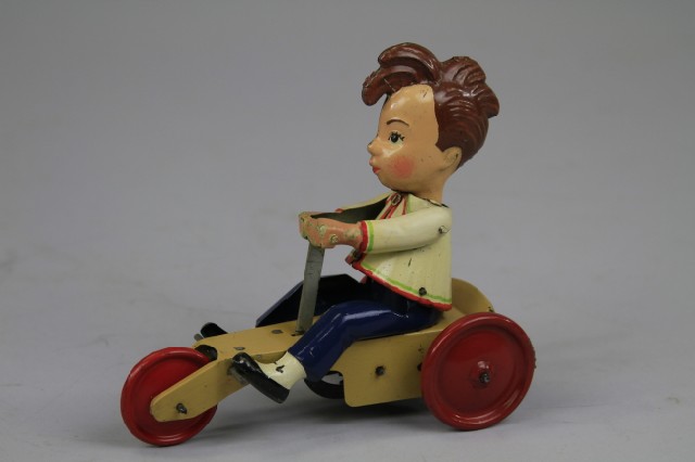 HEINI ON SCOOTER Germany rare tin