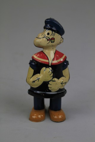 POPEYE WALKER Lithographed tin stand