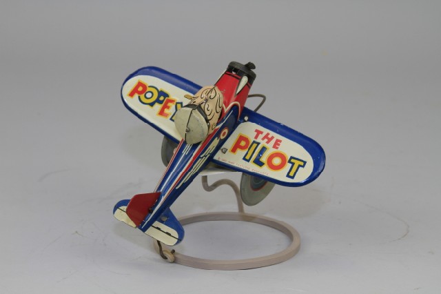 MARX POPEYE PILOT AIRPLANE Lithographed 179ff7