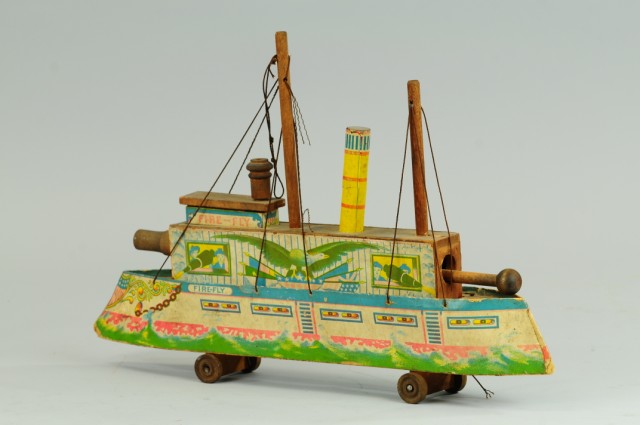 BLISS FIRE FLY GUN BOAT Colorful lithographed