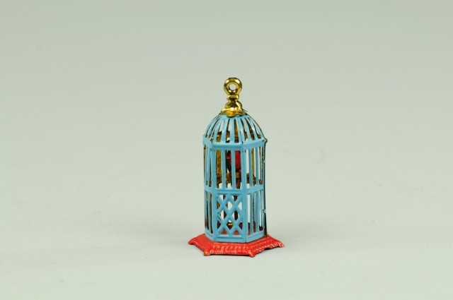 BIRDCAGE PENNY TOY Brightly lithographed 17a0a9