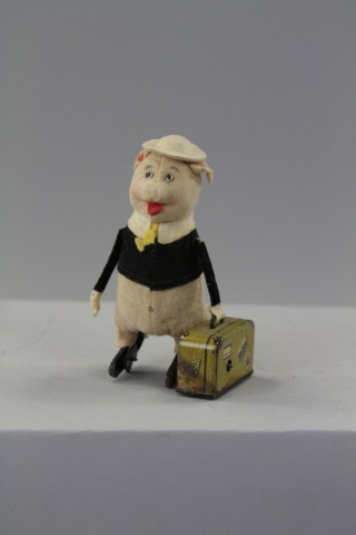 SCHUCO PIG CARRYING SUITCASE Germany 17a0bb