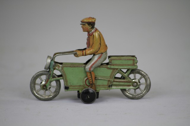 MOTORCYCLE PENNY TOY Meier Germany lithographed