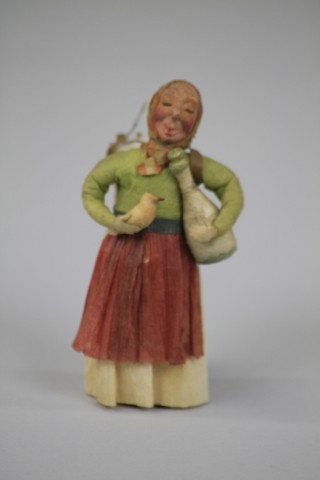 FRENCH PEASANT GIRL CANDY CONTAINER 17a15e