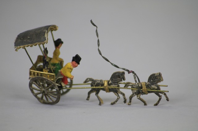 DRESDEN CARRIAGE PULLED BY TWO HORSES