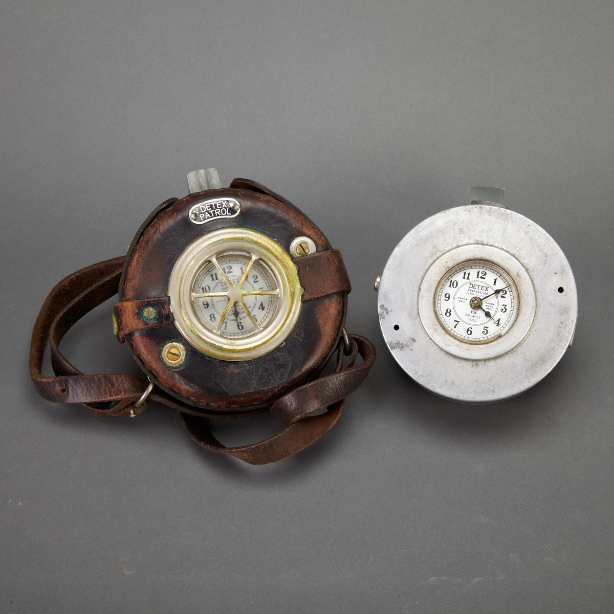 Two Detex Patrolman s Clocks mid 17a228