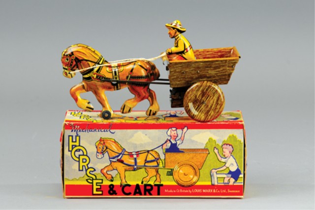 MARX HORSE CART TOY England boxed 17a2f9
