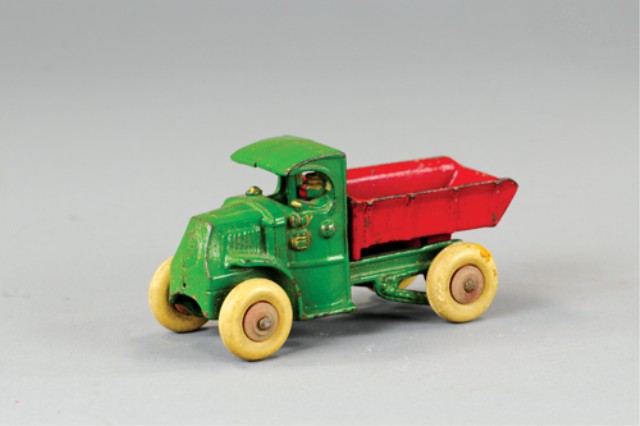 HUBLEY MACK DUMP TRUCK Cast iron green