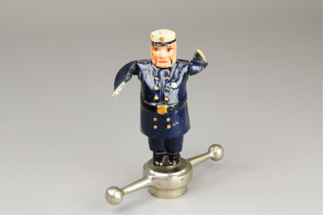 POLICEMAN RADIATOR WHIRLYGIG Painted 17a3a5