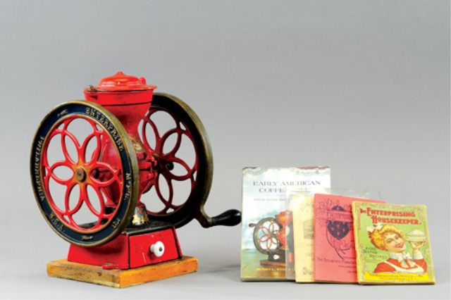 ENTERPRISE COFFEE MILL Cast iron painted