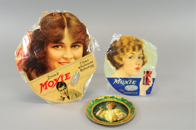 MOXIE AD LOT Includes tin litho