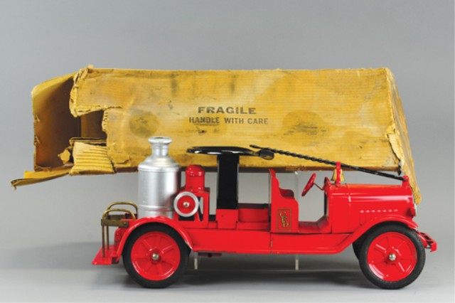 BUDDY L FIRE ENGINE WITH BOX Best