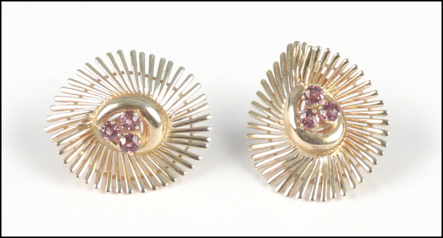 14 KARAT YELLOW GOLD AND RHODOLITE 177fbe