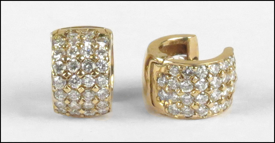 PAIR OF DIAMOND AND 18 KARAT YELLOW 17803a