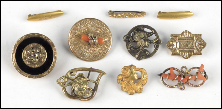 GROUP OF VICTORIAN GOLD FILLED