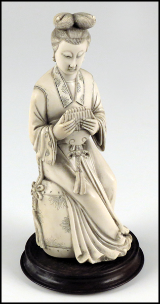 CHINESE CARVED IVORY FIGURE OF