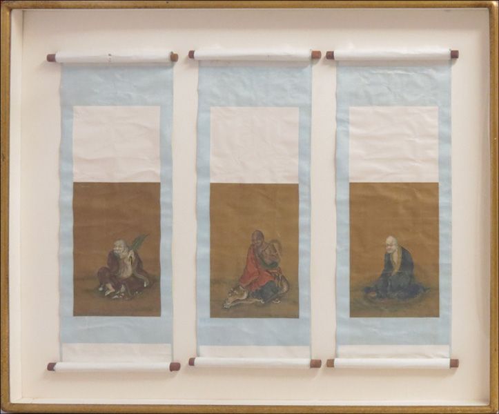 SIX FRAMED SCROLLS. 18th/19th century