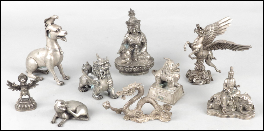 COLLECTION OF CHINESE SILVERED 17814a