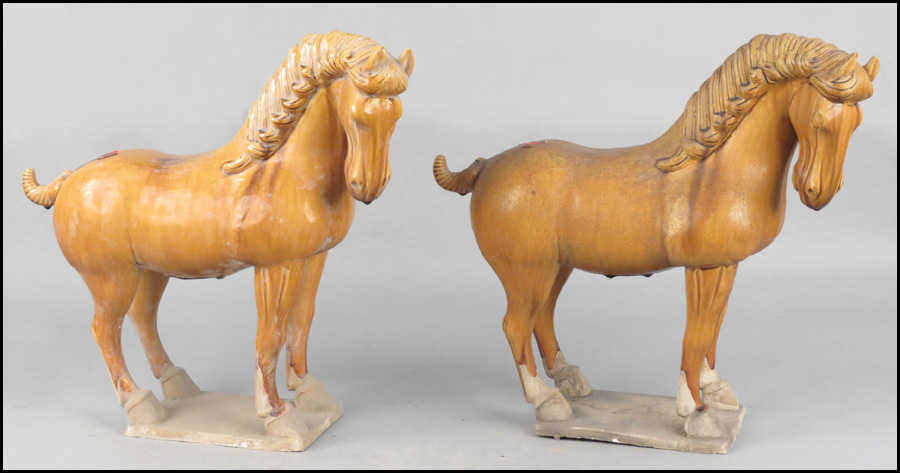 PAIR OF CHINESE TANG STYLE HORSES  178160