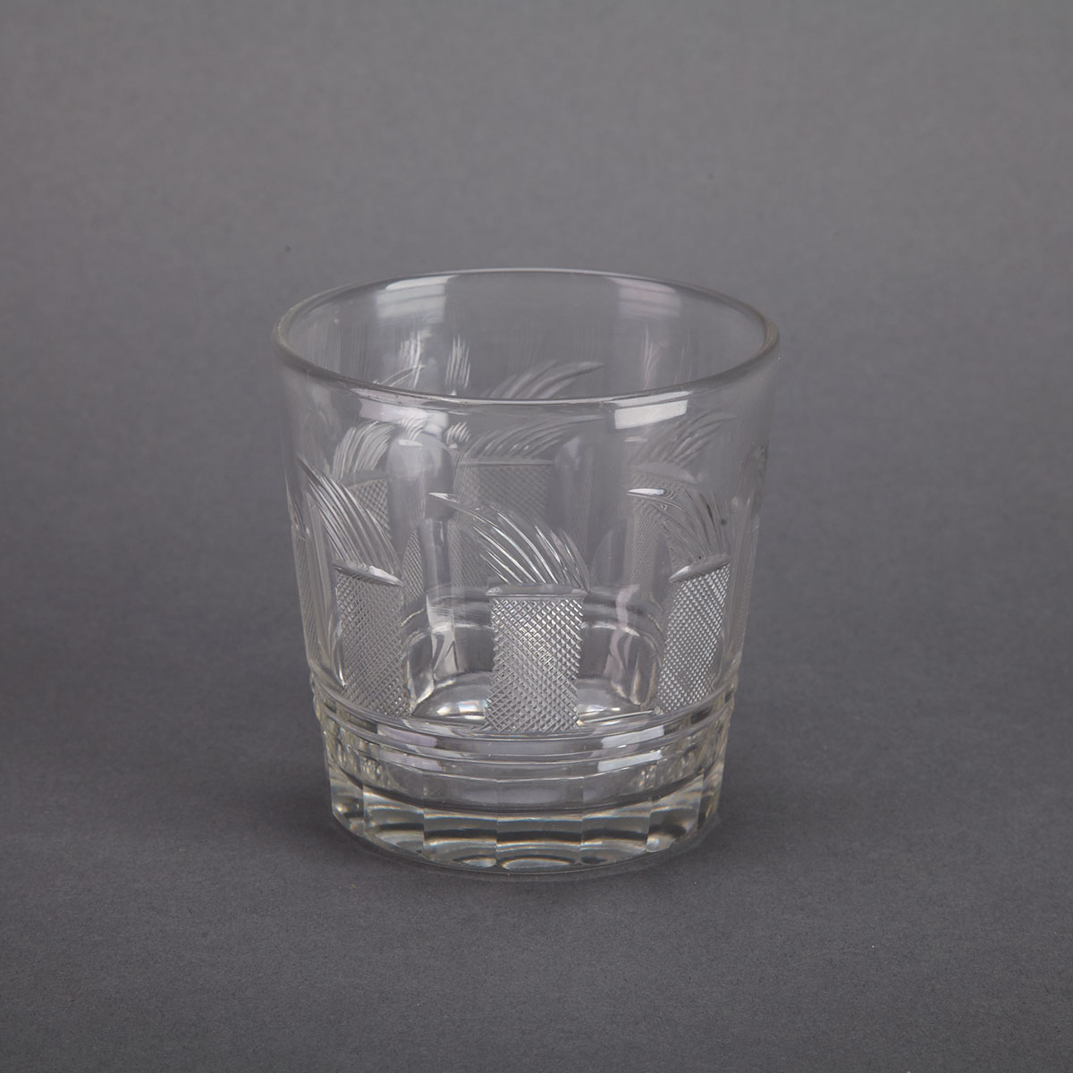 Anglo-Irish Cut Glass  Trafalgar  Tumbler