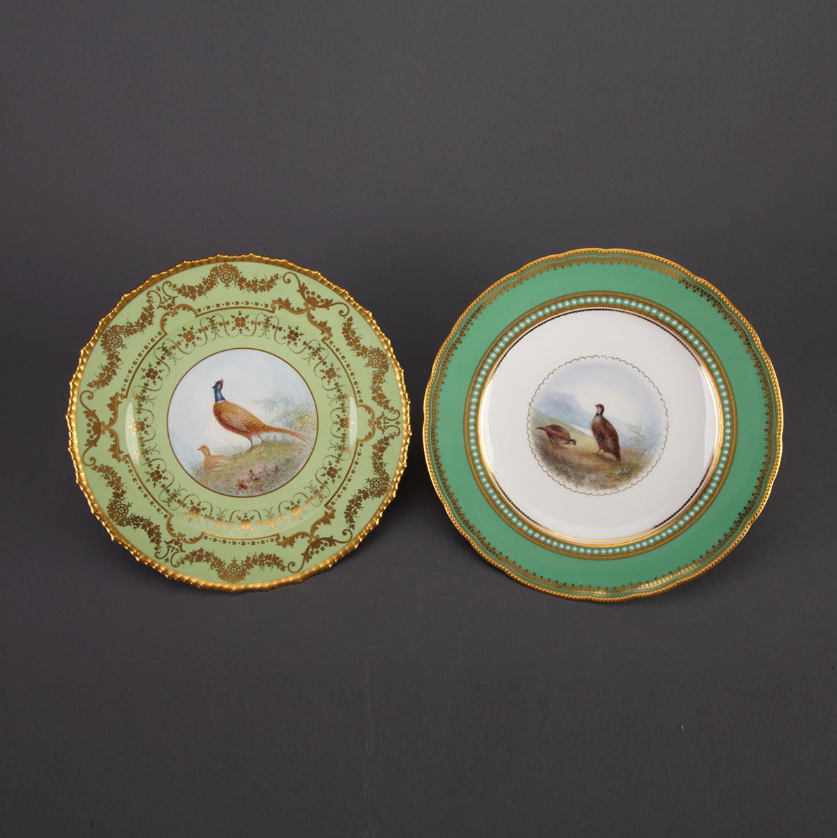 Two Royal Crown Derby Game Bird