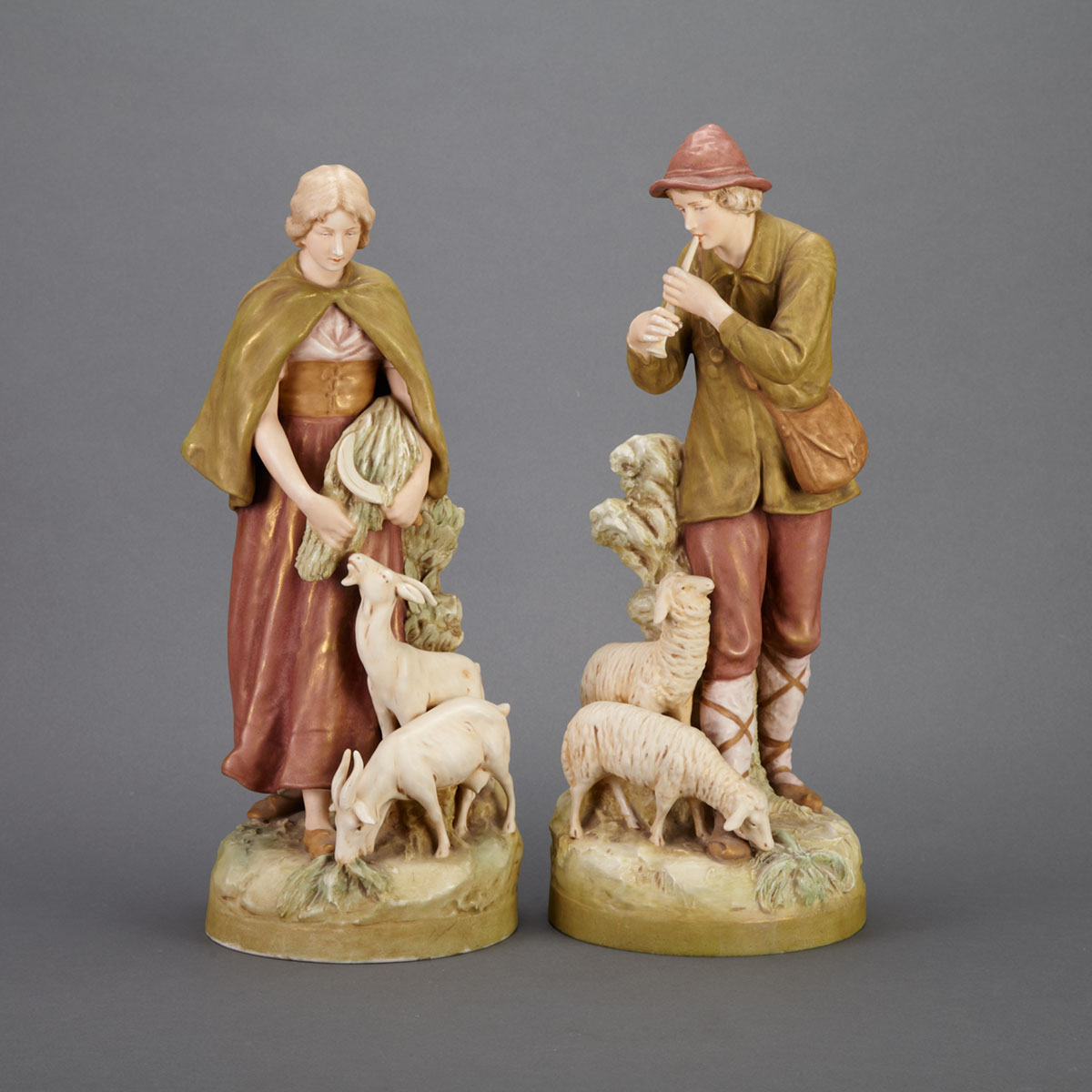 Pair of Royal Dux Figures of a 178214