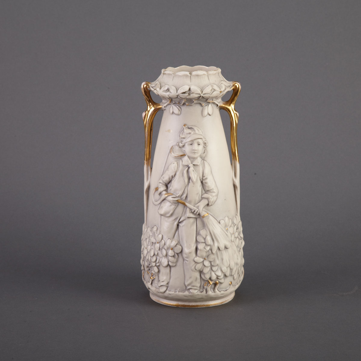 Royal Dux Two-Handled Vase c.1900
