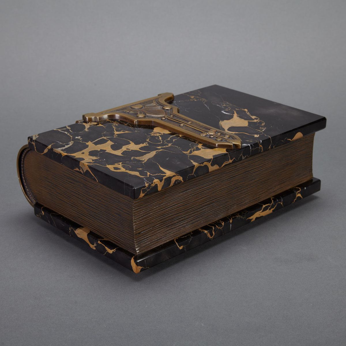 Bronze Mounted Marble Book Form 178228