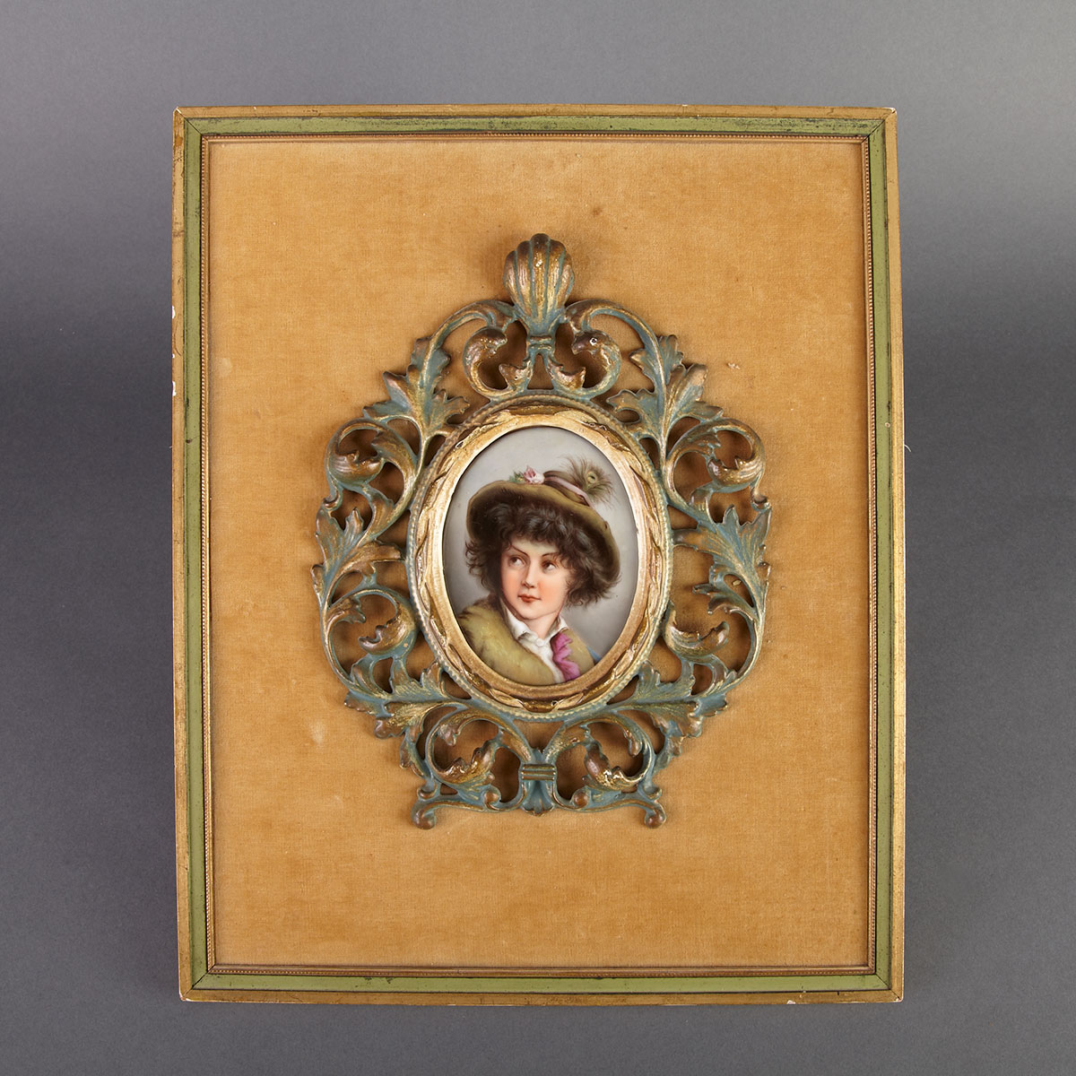 Italian Porcelain Oval Portrait 178223
