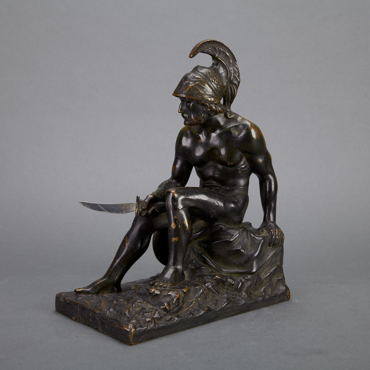 French Bronze Figure of a Seated